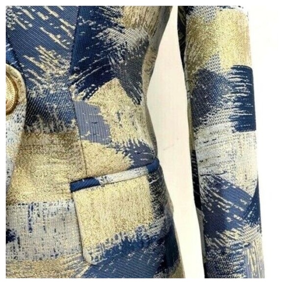 The OLMEY Metallic Patchwork Jacket - Picture 2 of 8